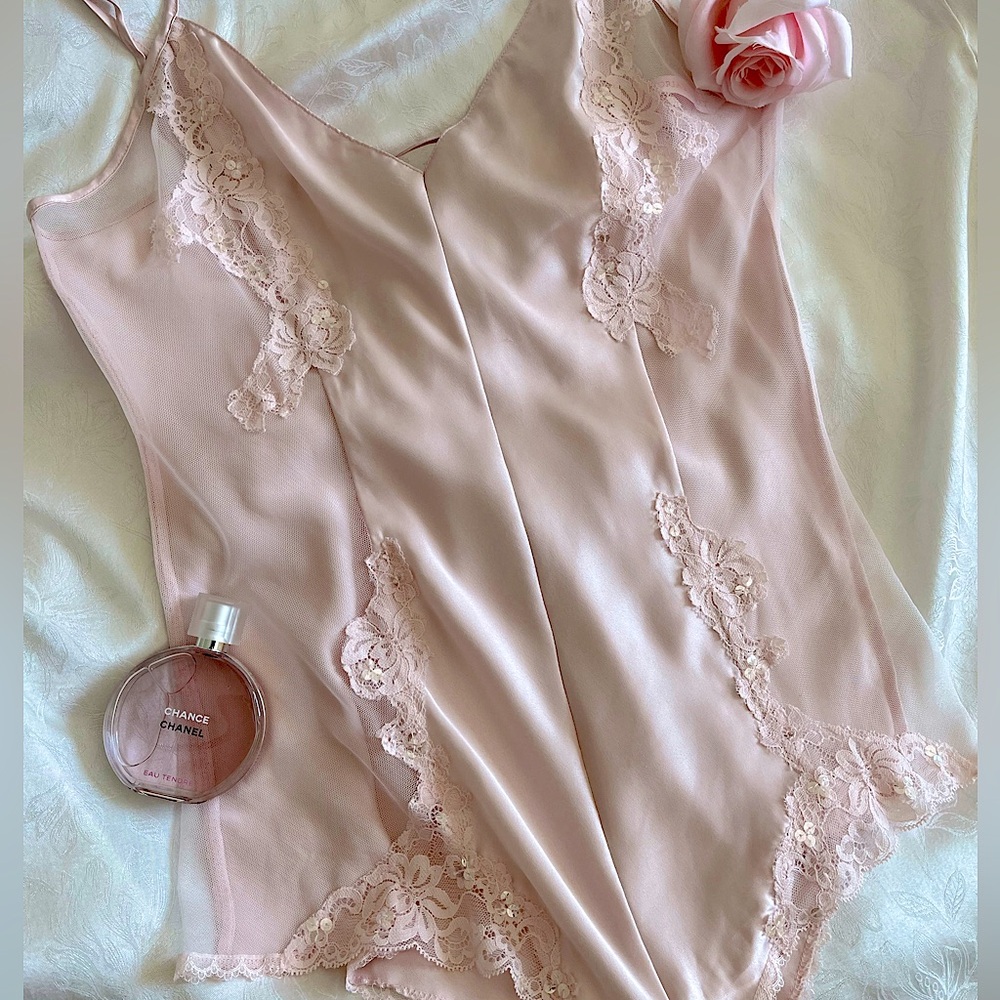 Vintage Victoria’s Secret Playsuit, M | Light Pink 🩰